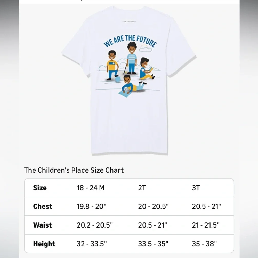 The Children's Place, We Are the Future T-Shirt Size 2T